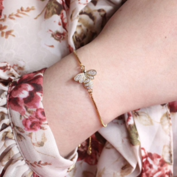 Crystal Bumble Bee Bracelet - Picture 6 of 16